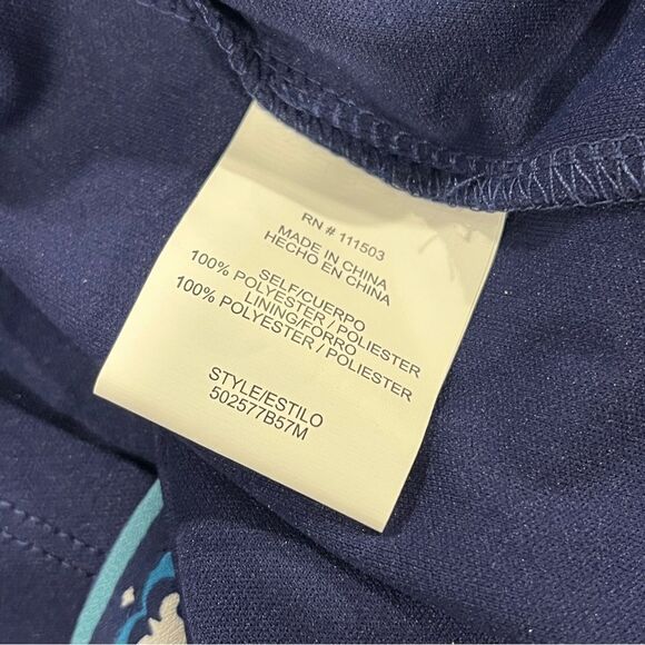 Long sleeve Floral Blue Dress with lace details - Picture 11 of 13